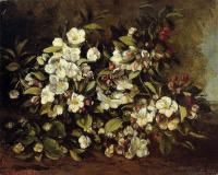 Courbet, Gustave - Flowering Apple Tree Branch